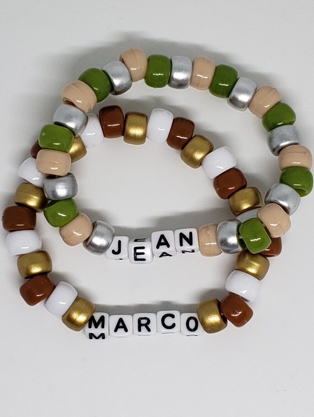 Handmade Beaded Attack On Titan Jean Marco Kandi Bracelet Set